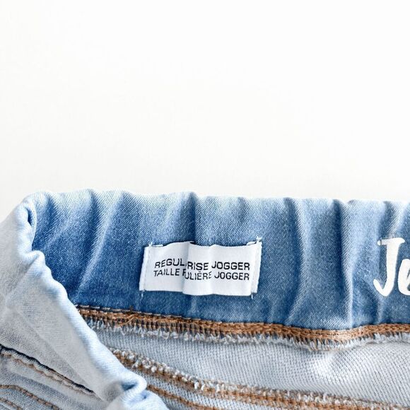 Jeaniologie Womens Classic Denim Regular Rise Jogger Jeans Faded Blue Size 2 - Picture 6 of 10